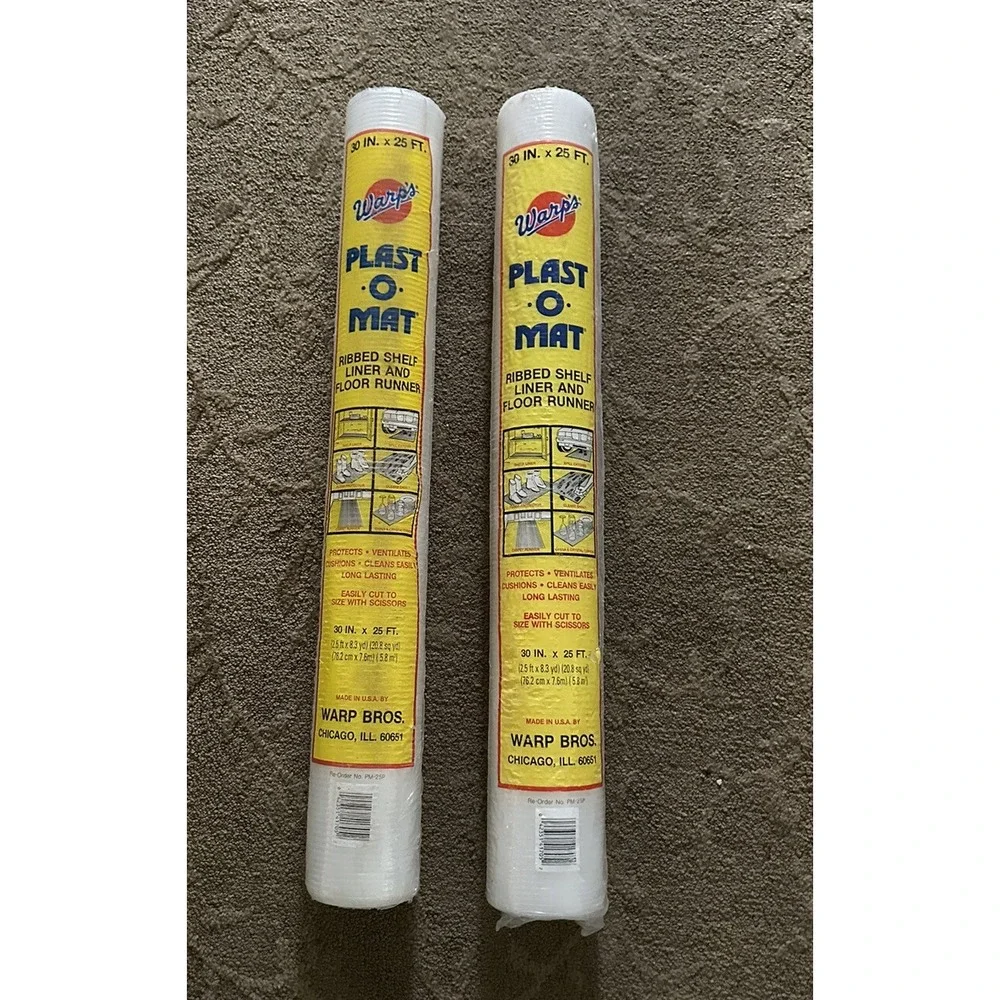 Warp's 2 rolls Ribbed Shelf Liner 30